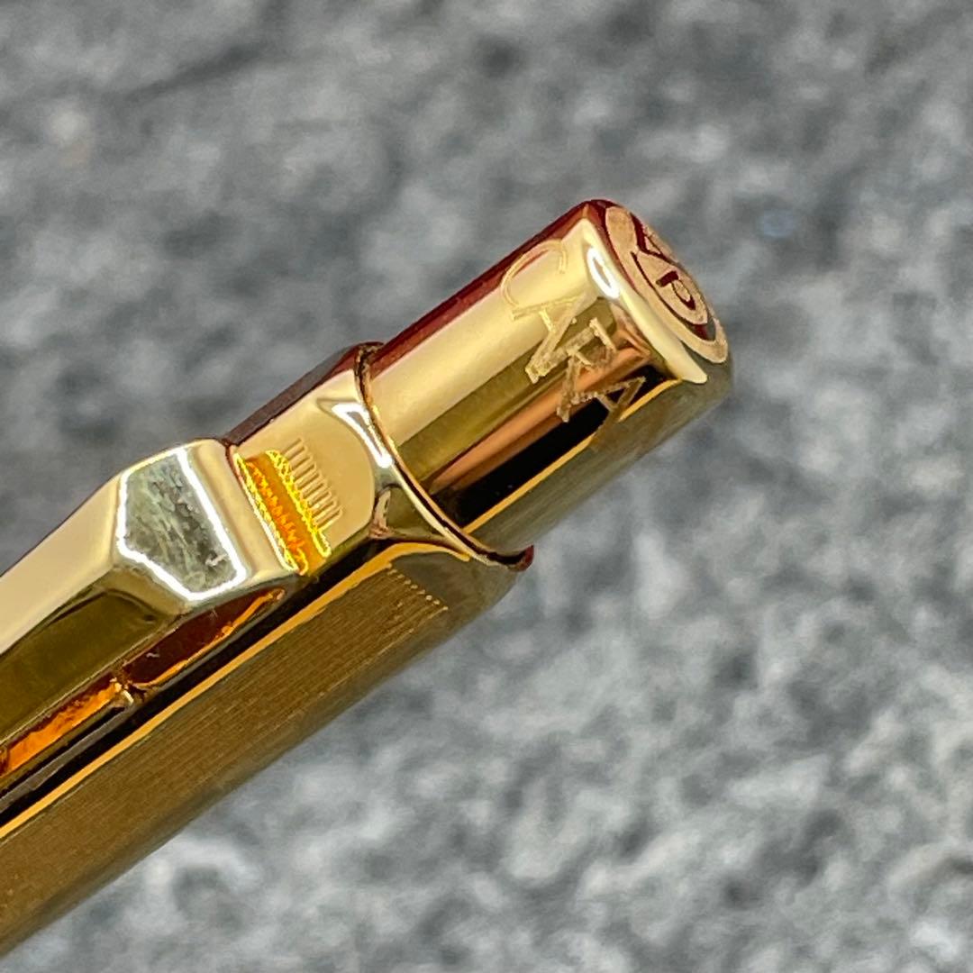 PE1081□カランダッシュ エクリドール シェブロン ゴールド 箱付き