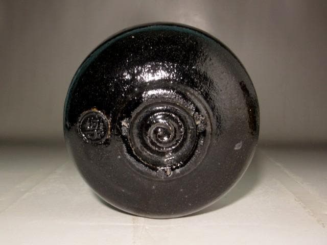 楽吉左衛門　十四代　覚入　黒茶碗　千代寿　共箱・即中斎花押の逸品 r568