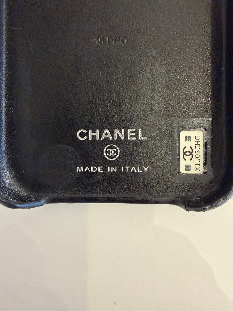 CHANEL iPhone 15 Pro ケース ブラック