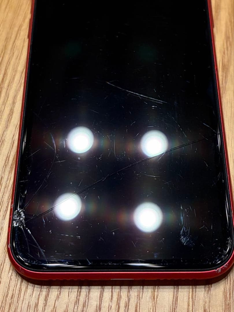 iPhone 11 128GB レッド 画面割れあり docomo