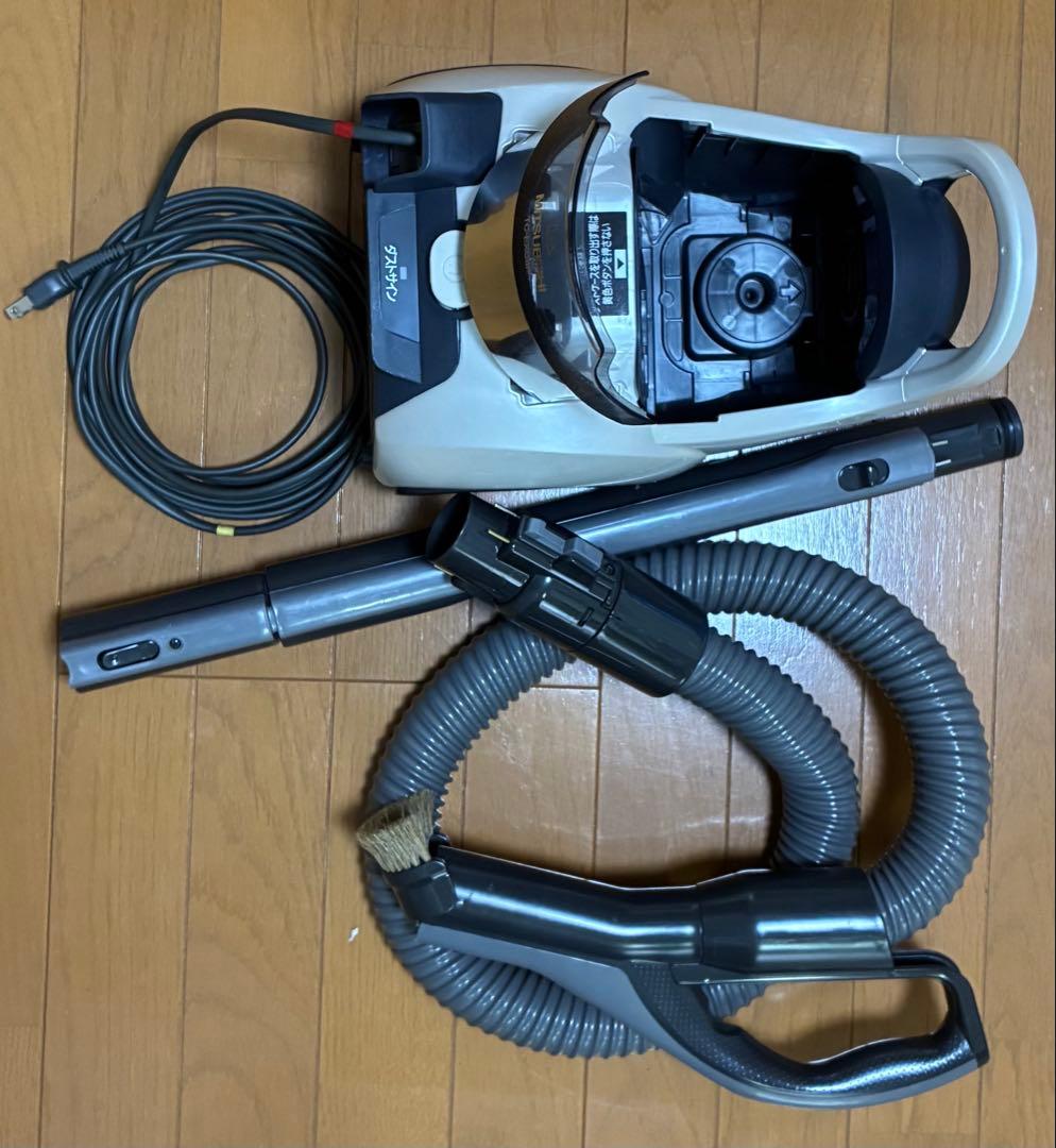 三菱サイクロン掃除機 Be-K 紙パック不要 TC-EXC8P 取説 ノズル付