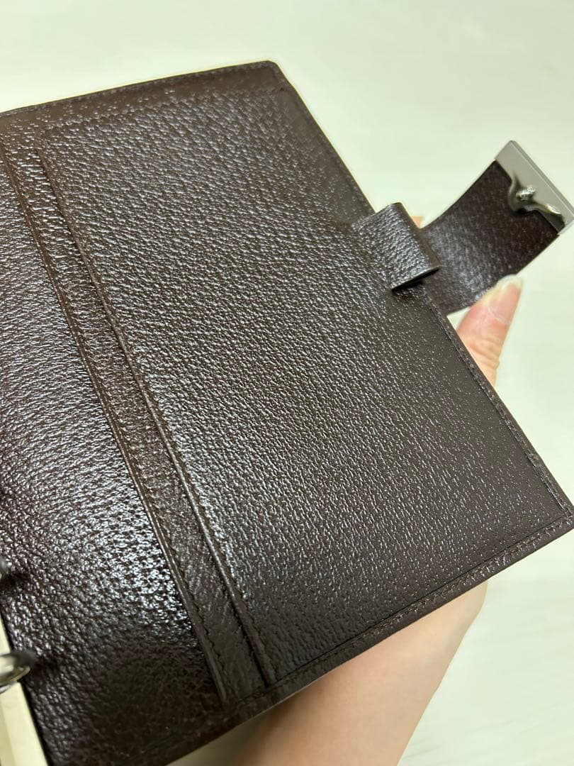 未使用 GUCCI グッチ システム手帳 GGキャンバス 美品 箱あり
