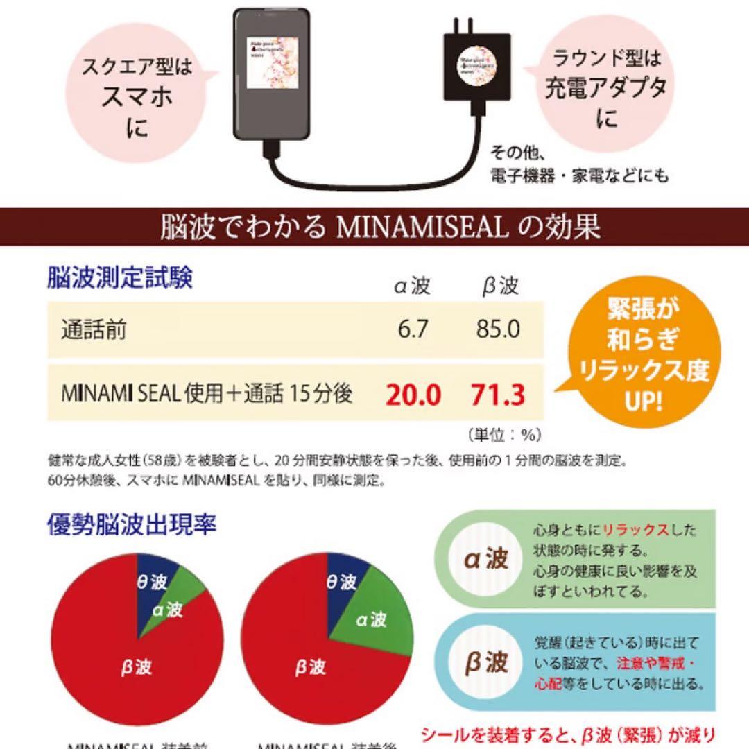 電磁波対策MINAMIシール2枚セット白
