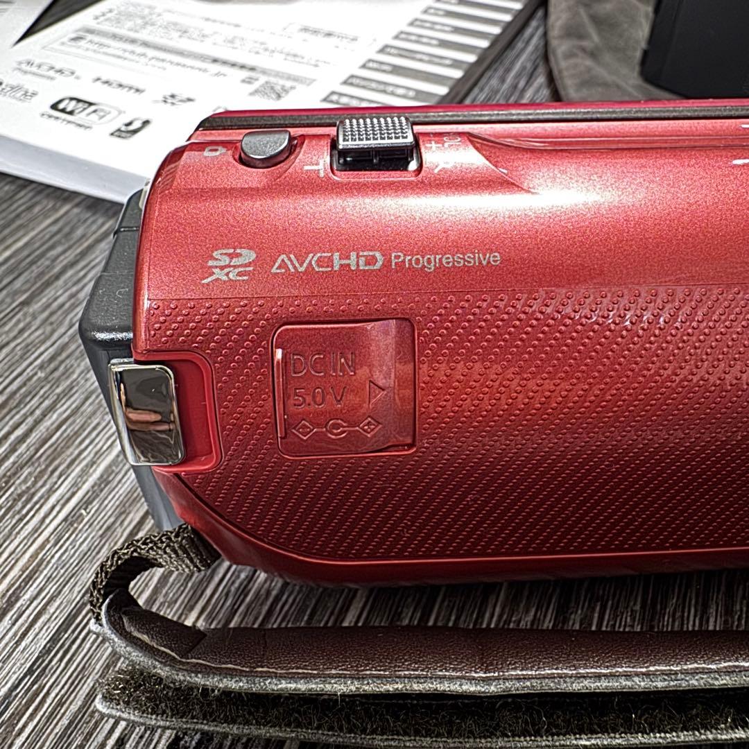 Panasonic HC-V520M ビデオカメラ バッテリー2個付 動作品