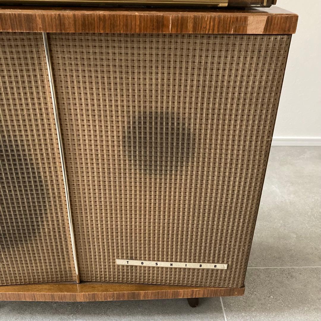 【可動品】TOSHIBA 真空管ラジオ スピーカー セット ヴィンテージ