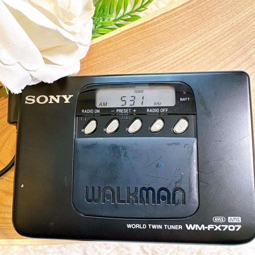 動作確認清掃済みSONY WM-FX707 カセットプレーヤー電池付き