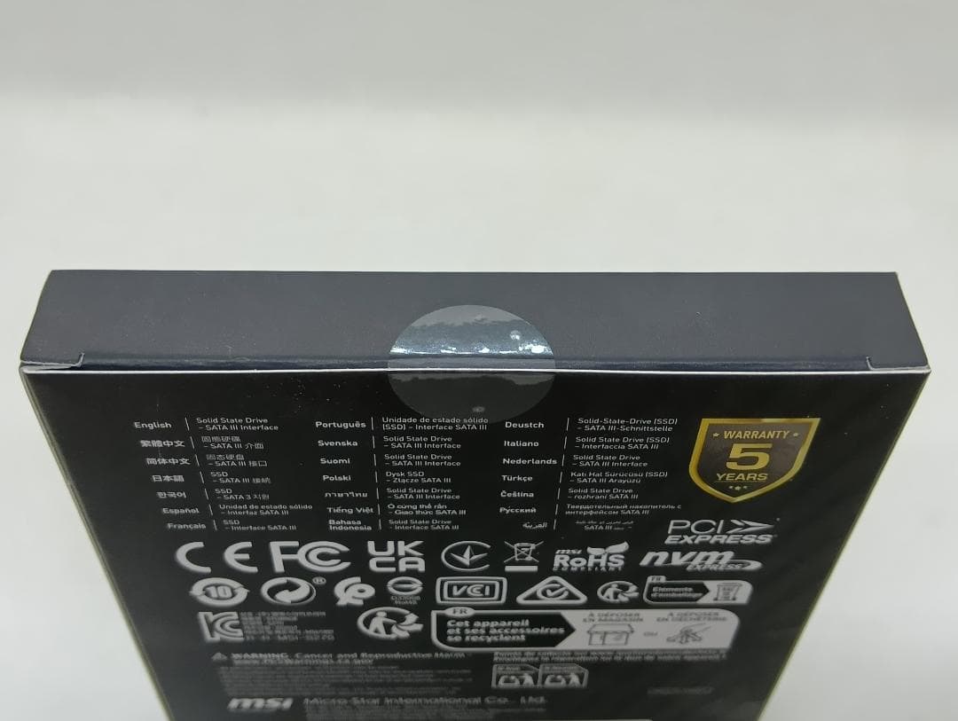 未開封｜MSI SPATIUM S270 960GB SATA2.5 SSD