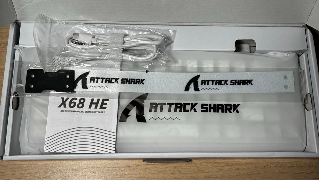 ATTACK SHARK X68 HE 磁気スイッチ ラピッドトリガー ホワイト