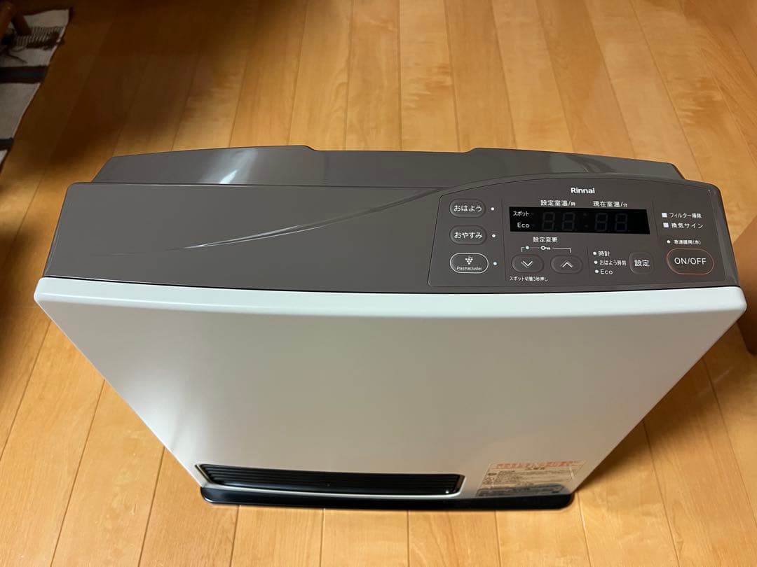 Rinnai ガスファンヒーター 取扱説明書付き