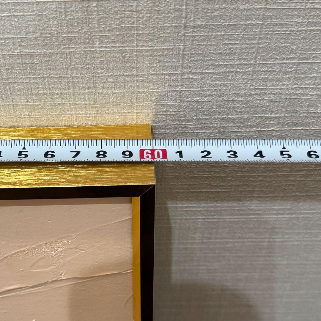 抽象画 金フレーム A1サイズ約60cm x 85cm
