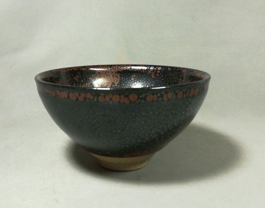 加藤孝爾　紅瓷天目茶碗　共箱　茶道具
