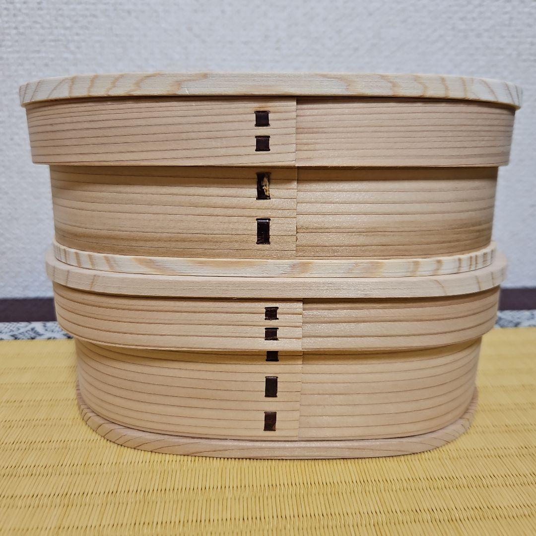 曲げわっぱ　新品未使用品　お弁当箱　2個セット　木製　伝統工芸品　※お写真要確認