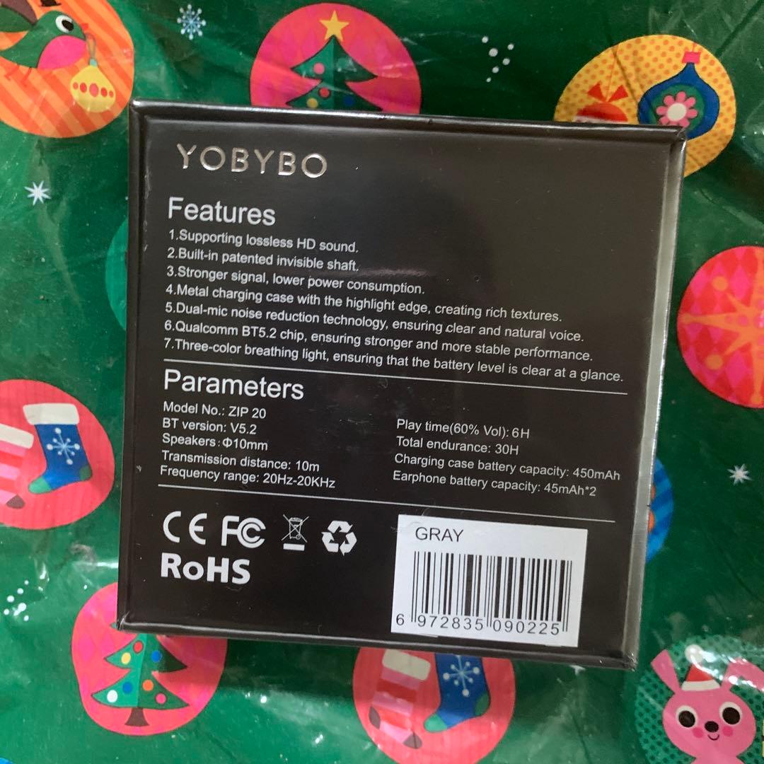 YOBYBO ZIP20 ワイヤレスイヤフォン