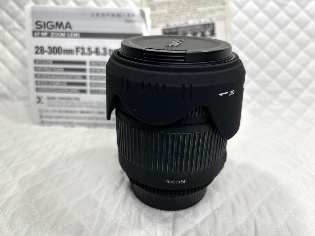 ニコンＦマウント用　ＳＩＧＭＡ２８－３００mm　Ｆ３．５－６．３ＤＧ　ＭＡＣＲＯ