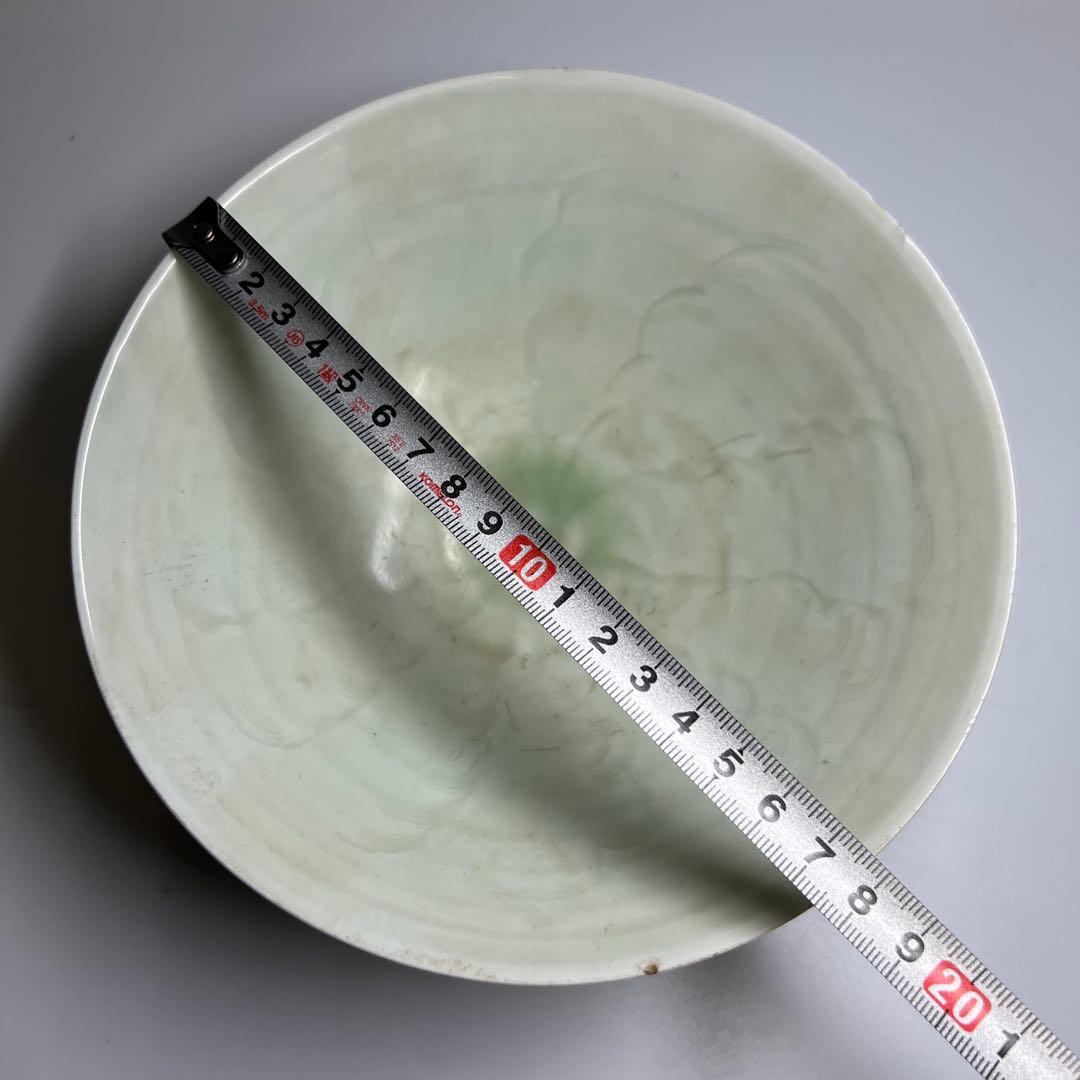 専用　中国宋時代　青白磁鉢　口径約18㎝　東Y8-0306☆2Fタトチ