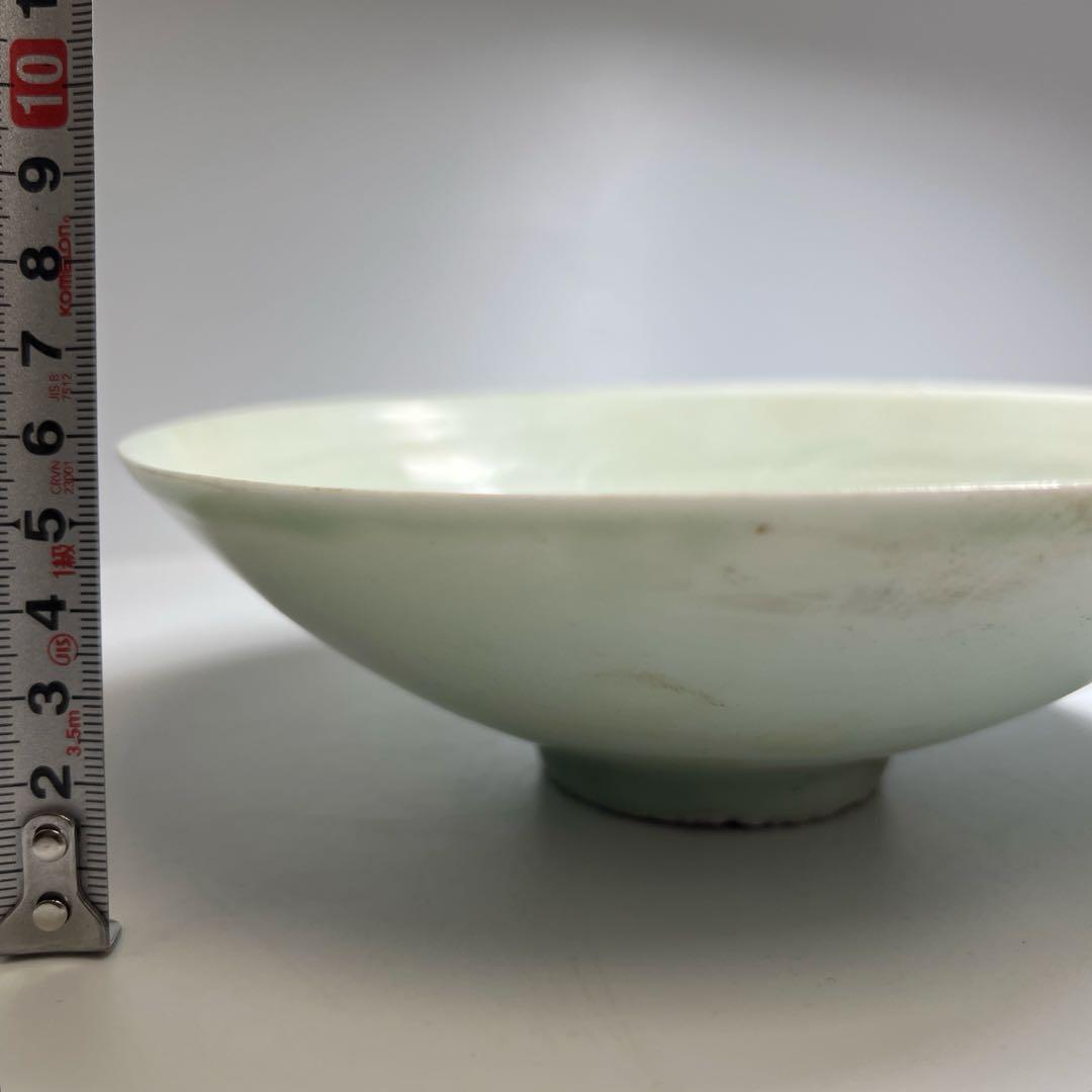 専用　中国宋時代　青白磁鉢　口径約18㎝　東Y8-0306☆2Fタトチ