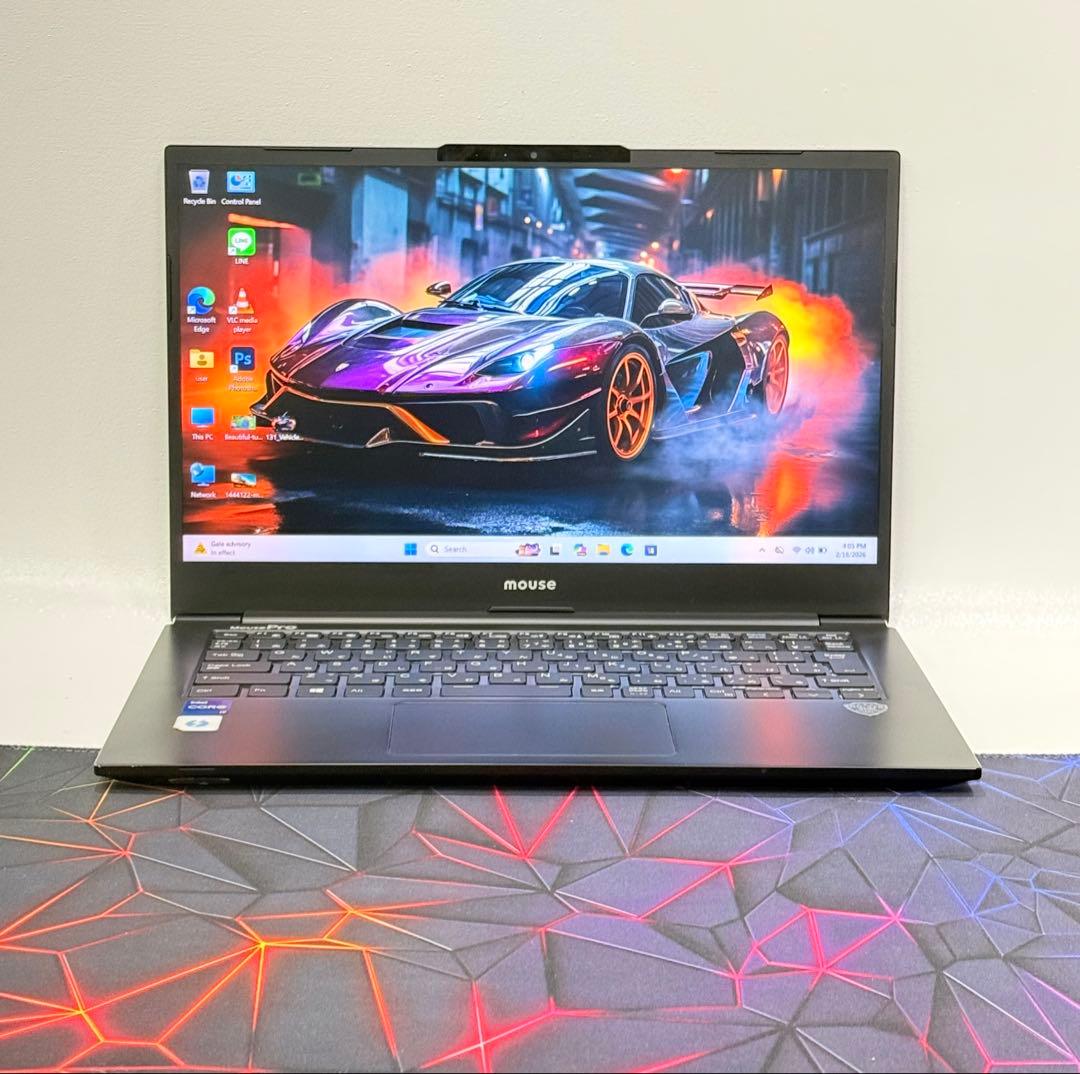 11世代Corei7/mousePro ノートPC/16GB/512GBフルHD