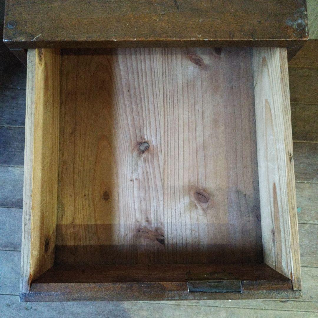 昭和レトロ 木製4段引き出し 収納 古家具 アンティーク家具 ヴィンテージ家具
