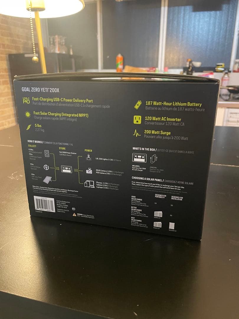 ⭐︎新品未使用⭐︎ポータブル発電機Yeti200X GOALZERO