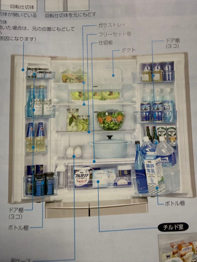 【美中古】パナソニック 冷凍冷蔵庫 426L NR-F436T-N型