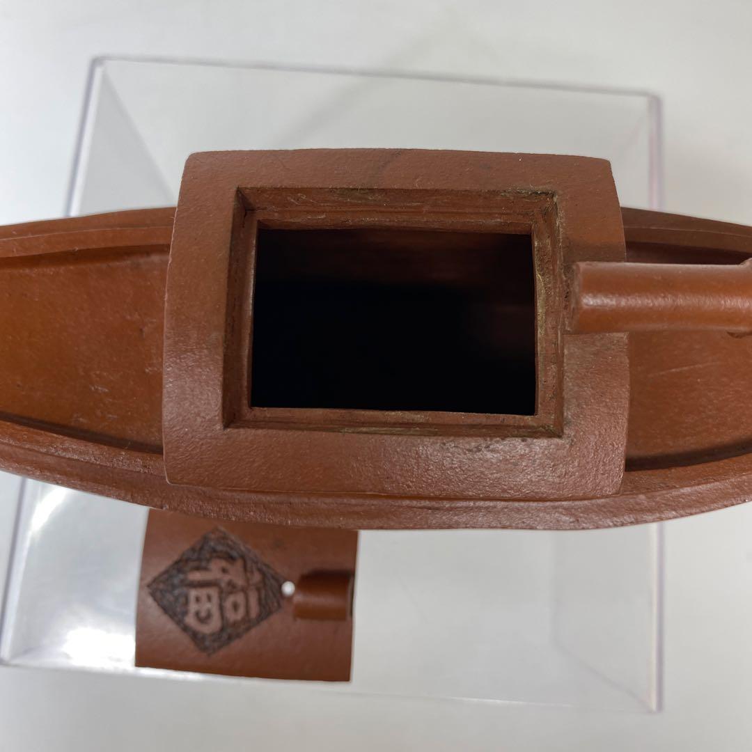 朱泥船形水滴　幅約17.5㎝　タトコ　東さ7-1124②