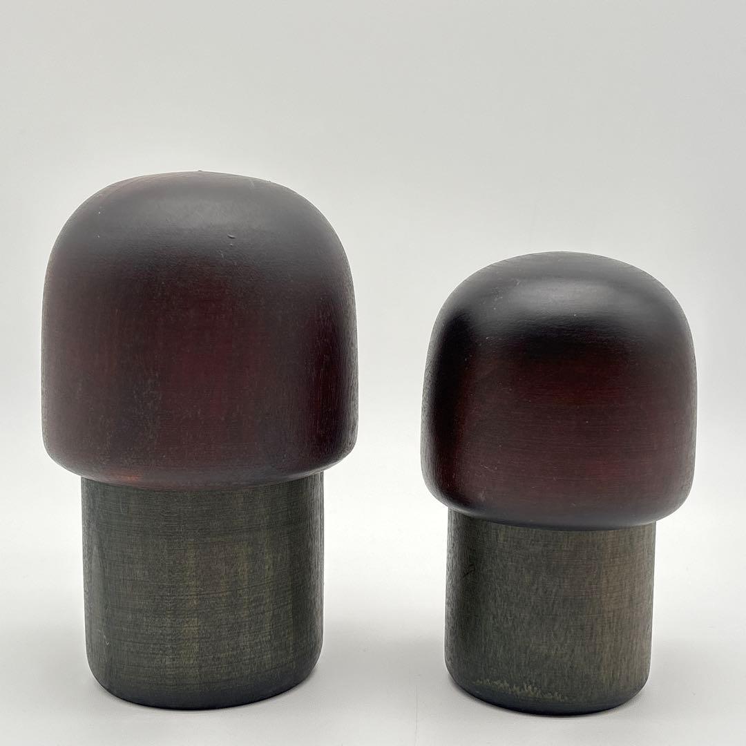 こけし 関口三作 童女 Japanese Kokeshi Doll Pair