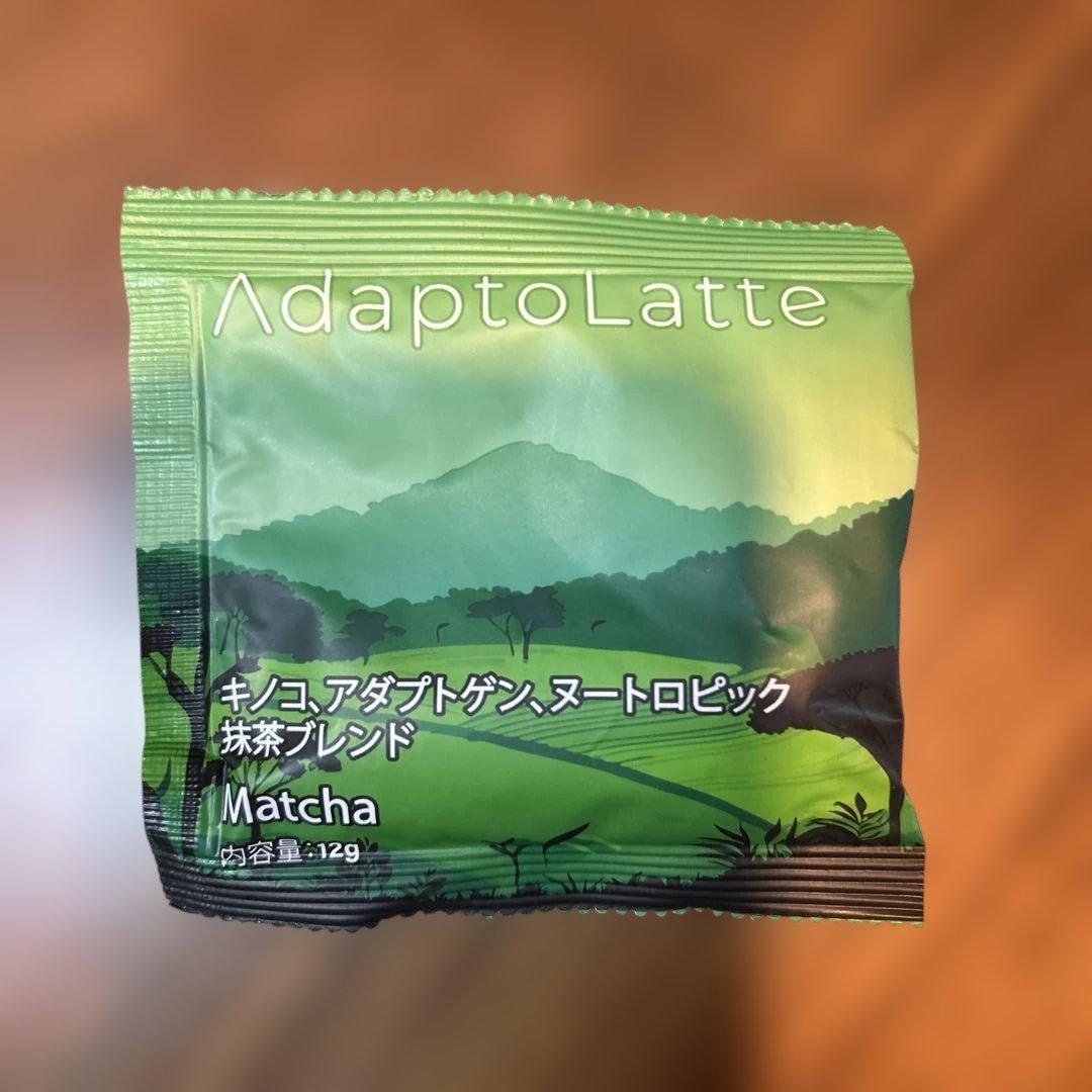 Adaptolatte デカフェ2パック　抹茶ブレンドお試し5個おまけ付き
