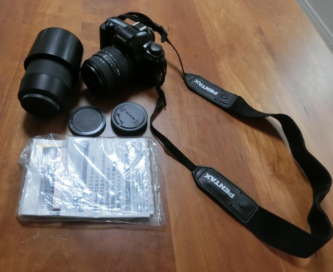 PENTAXフィルムカメラ MZ-10 SIGMAズームレンズ ＋取説＋三脚