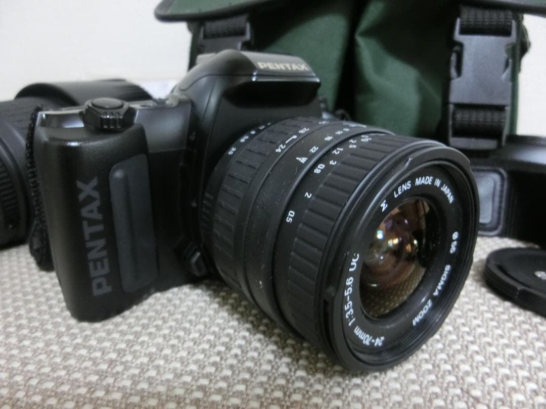PENTAXフィルムカメラ MZ-10 SIGMAズームレンズ ＋取説＋三脚