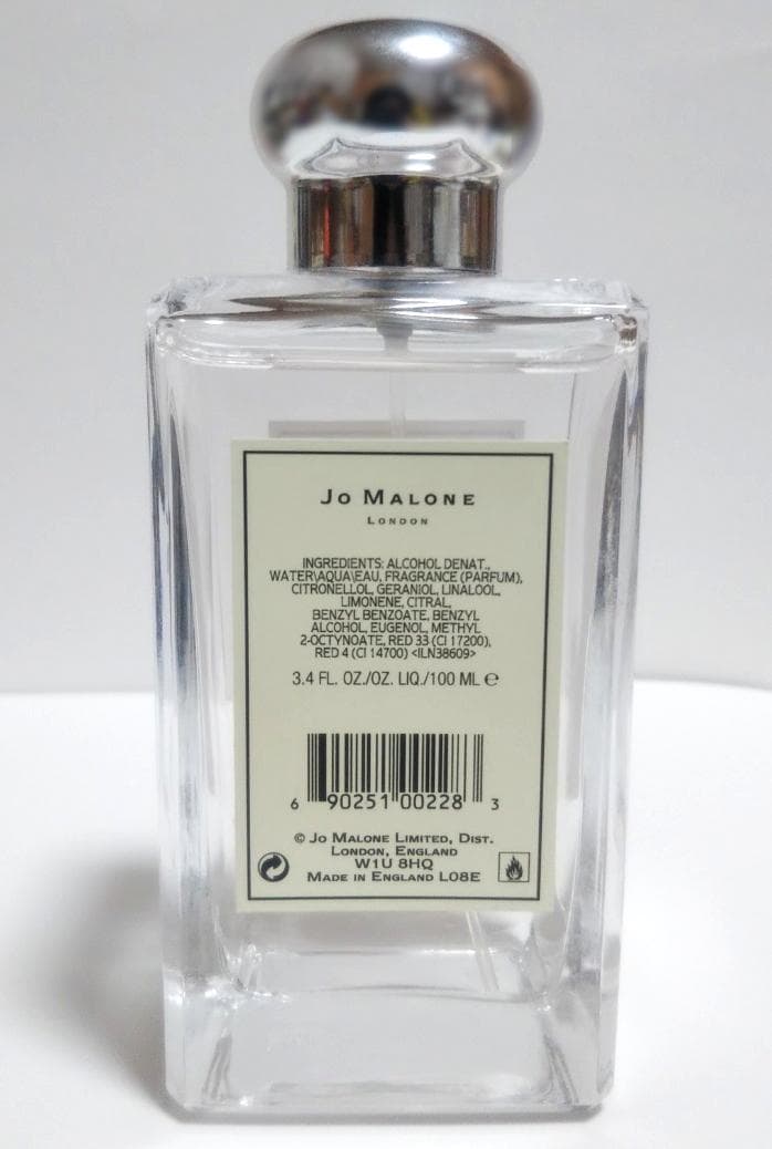ほぼ満量 ジョーマローン　レッドローズ 100ml コロン