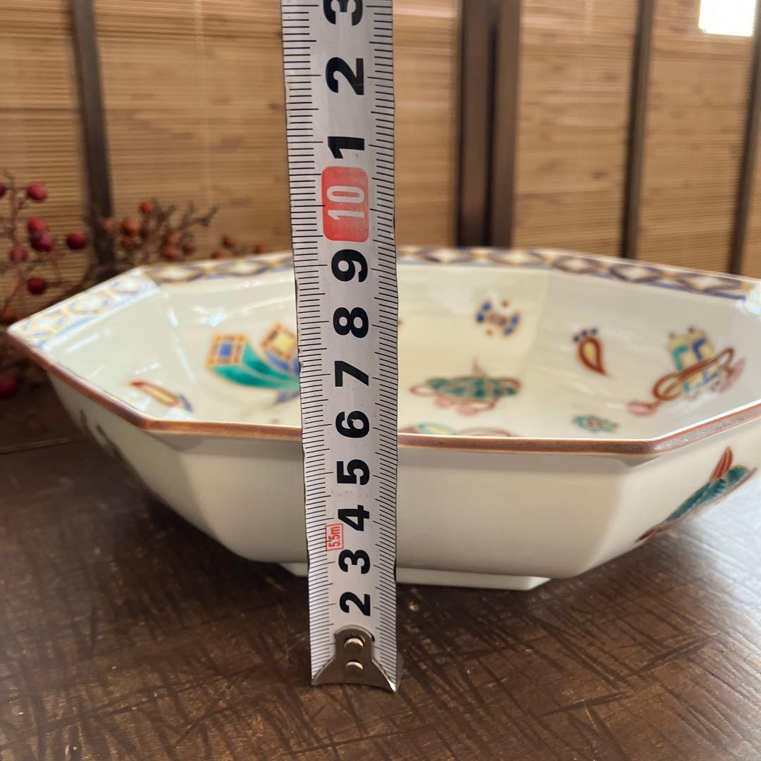 九谷焼宝尽絵八角皿　茶道具懐石茶箱鵬雲斎坐忘斎淡々斎即中斎而妙斎七事式水屋道具
