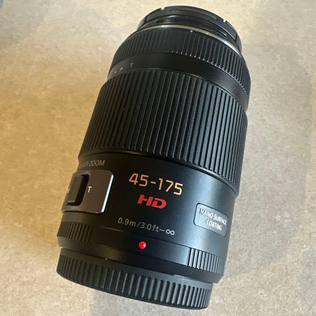 LUMIXGX VARIO 45-175mm 電動ズーム　望遠レンズ　フード付