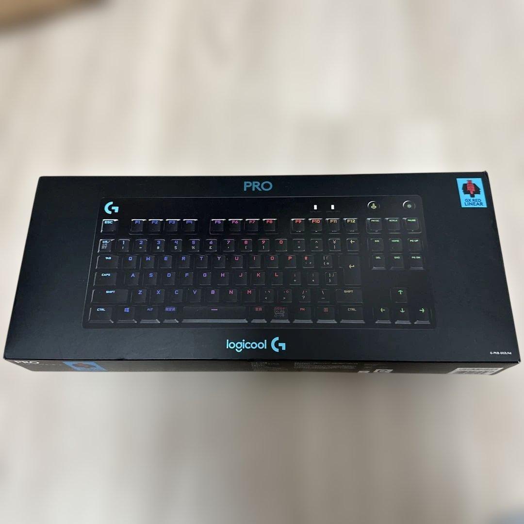 logicool PRO RGBキーボード 赤軸 リニア 配線箱付き