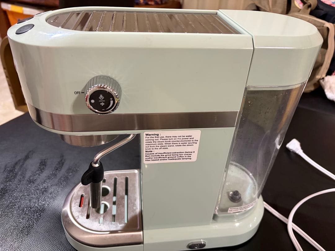 Neretva 20バー エスプレッソコーヒーマシン ミントグリーン ラテ