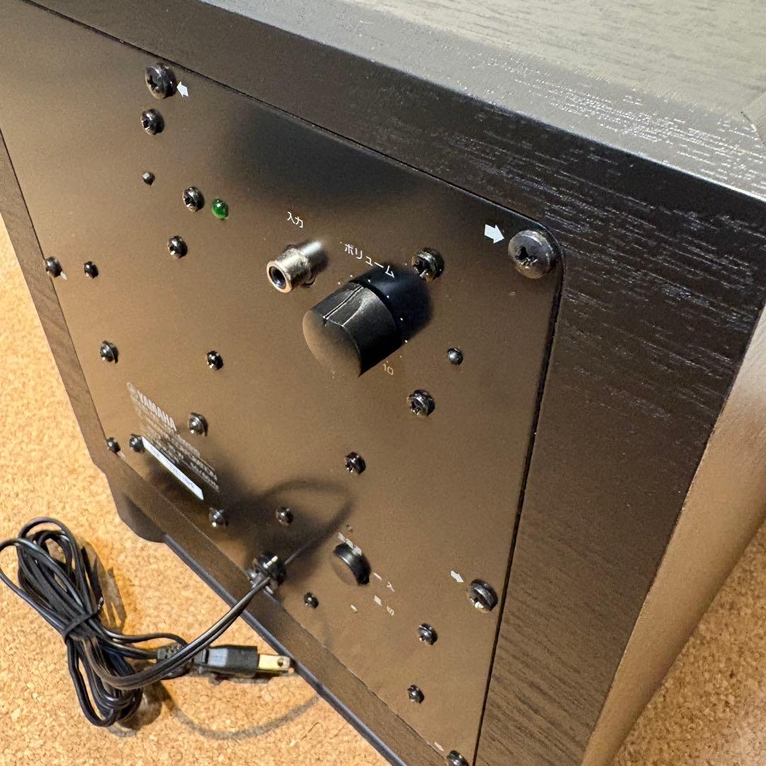 【美品】YAMAHA YST-SW010 サブウーファー スピーカー 黒木目