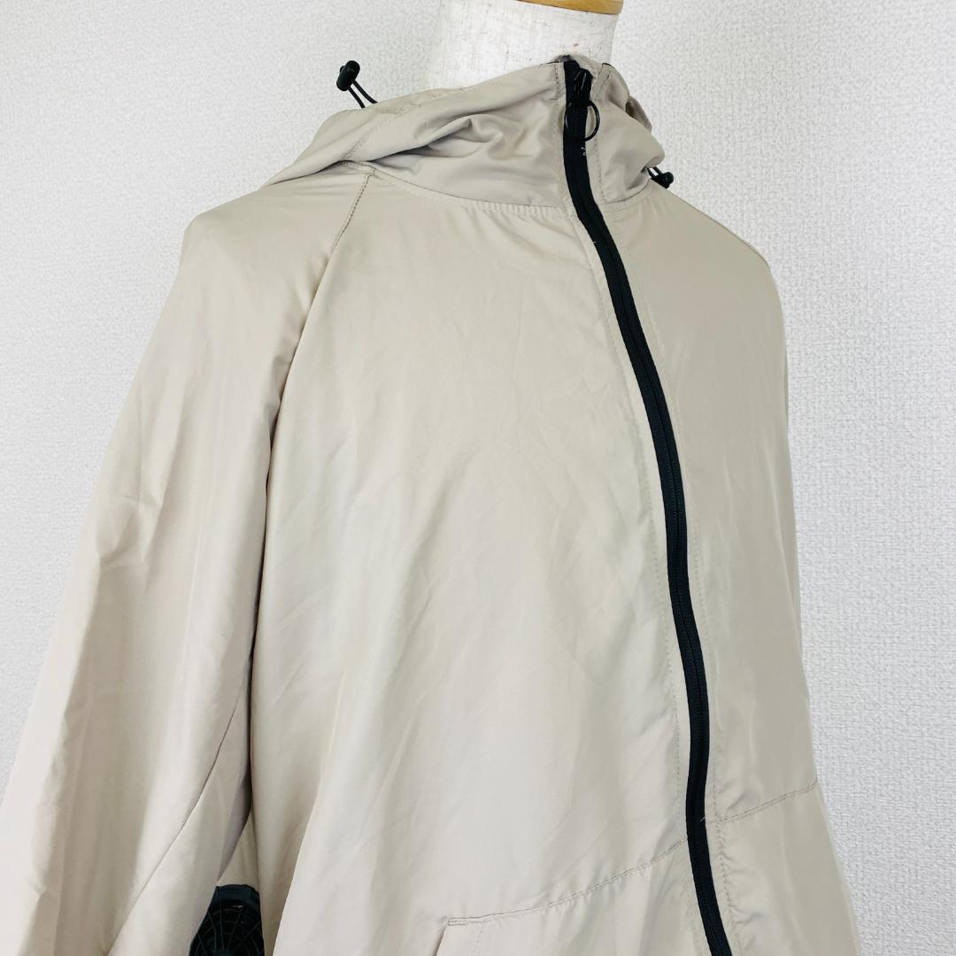 美品 空調服 ナイロン ジャケット ファン付き ベージュ 0048-A