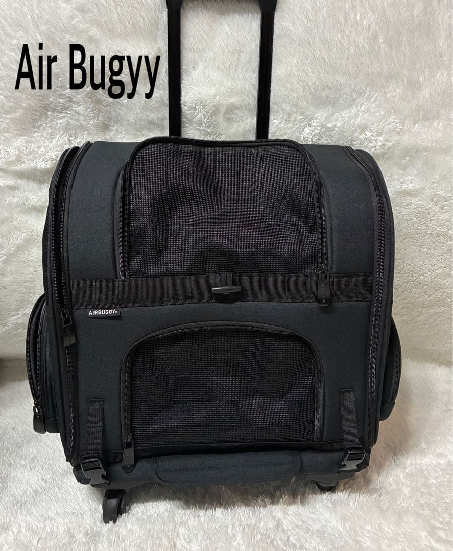 美品　Air Buggy pet Fitt ペットキャリーブラック