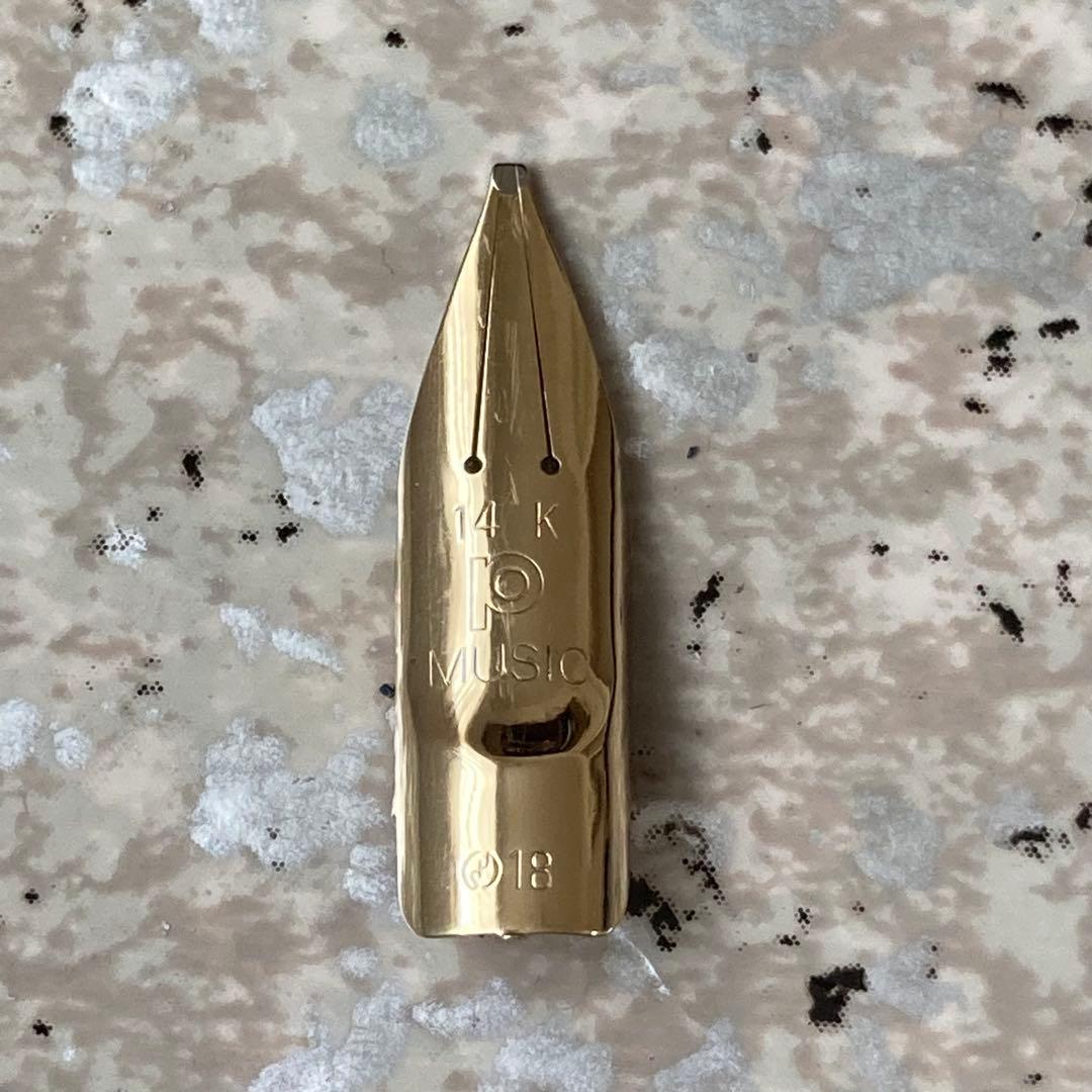 #300 オーバーホール済み 万年筆 プラチナ ポケット MUSIC 14k