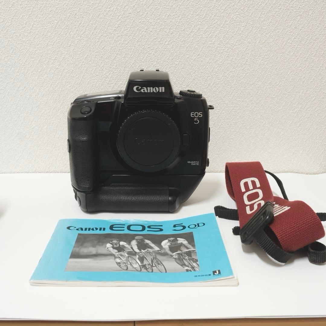 【完動品】Canon EOS5 縦位置グリップVG10付 フィルムカメラ