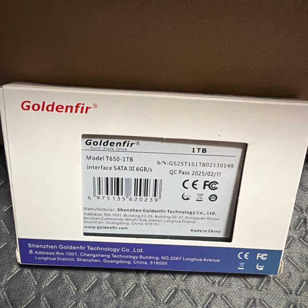 Goldenfir T650-BLACK 1TB 内蔵型SSD