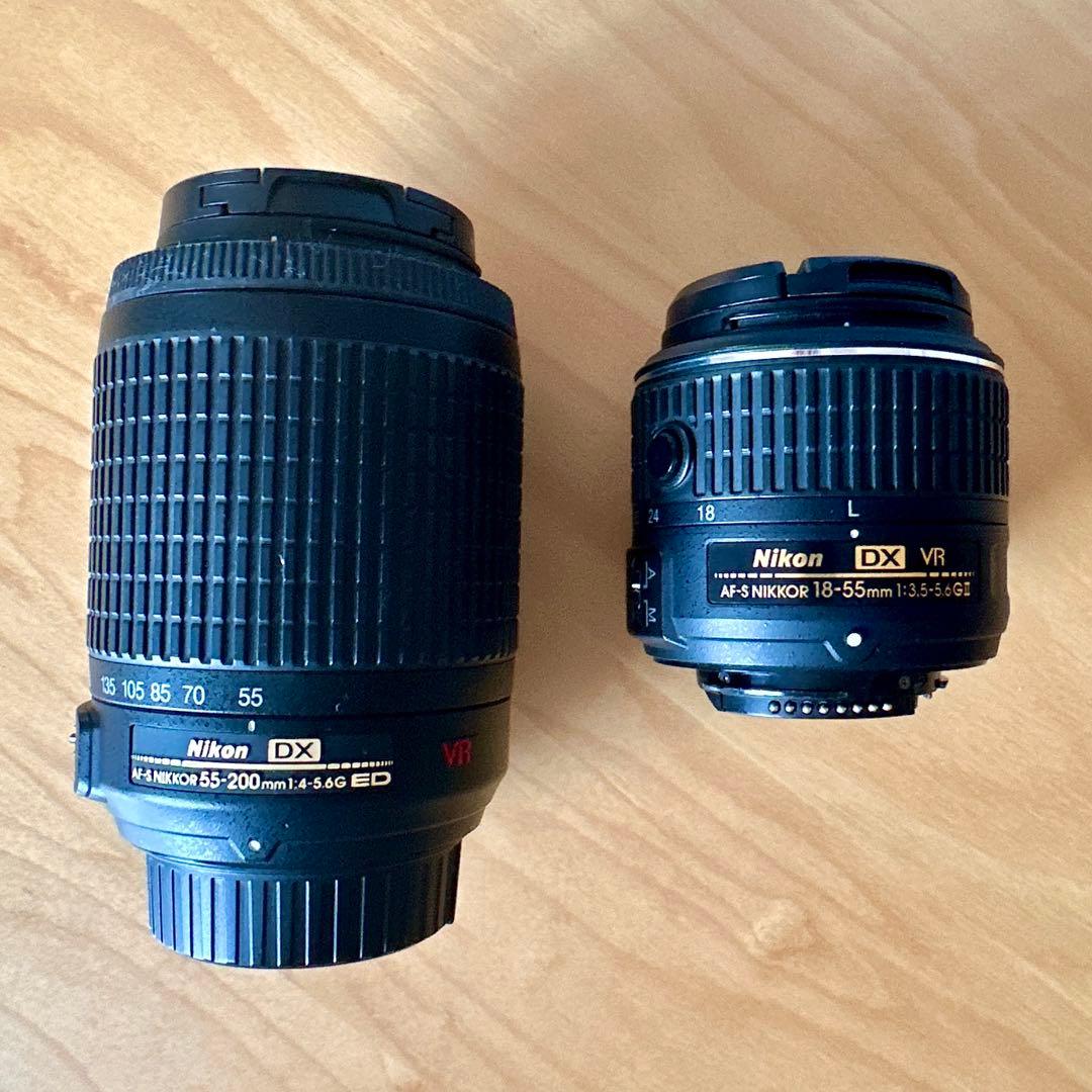 デジタル一眼レフカメラ NikonニコンD3300 ダブルズームキット レッド