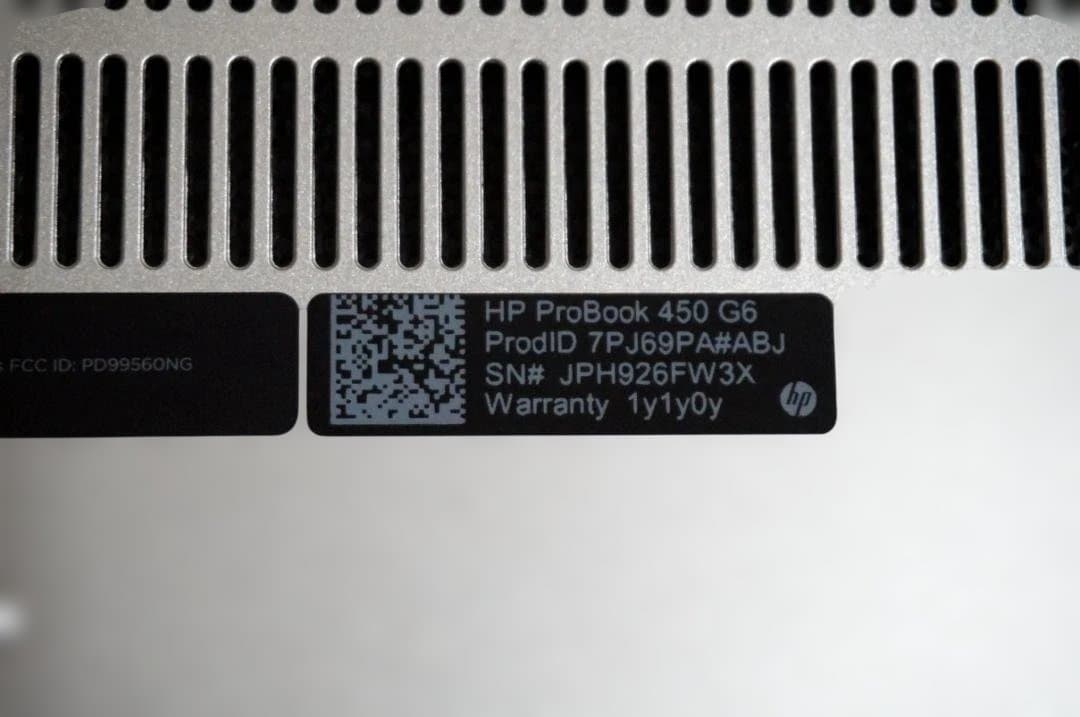 【美品】HP ProBook 450 G6 (Core i5 / Win11)