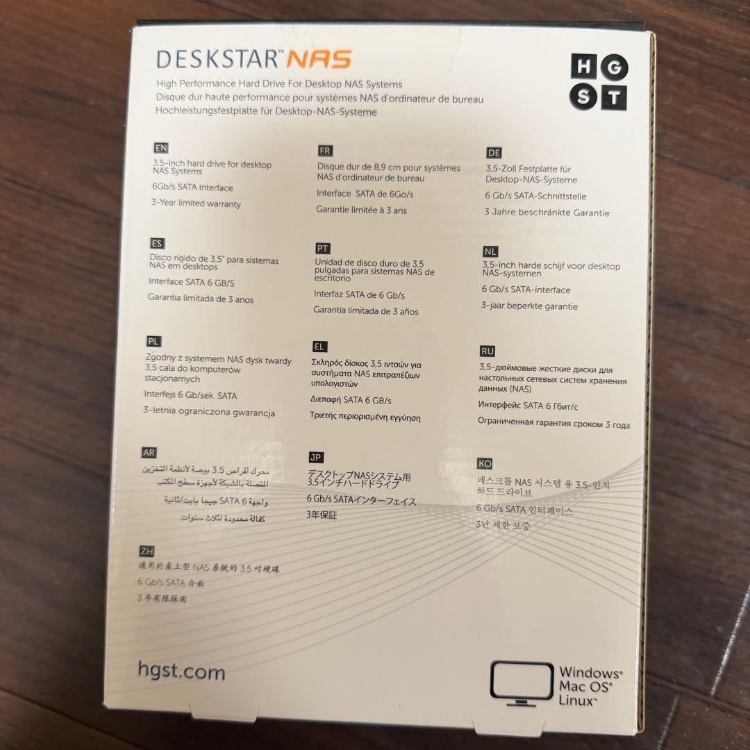 HGST Deskstar NAS 10TB HDD 約3671時間