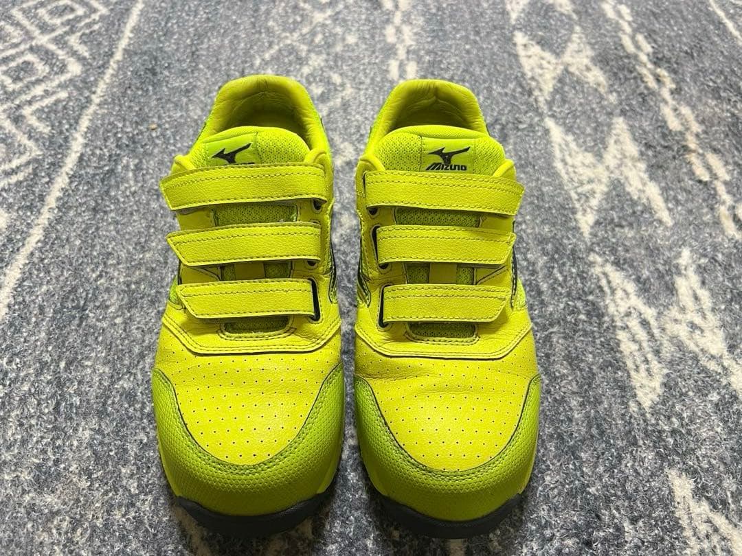 H*g様 Mizuno 蛍光イエロー 安全靴 ベルクロ　【25.5cm】