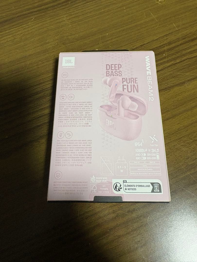 ワイヤレスイヤホン JBL WAVE BEAM 2 ピンクAirPods新品