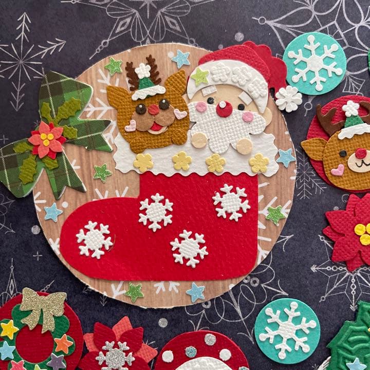 ★クリスマスクラフトDセット★サンタクロース★トナカイ★スノーマン★アルバム