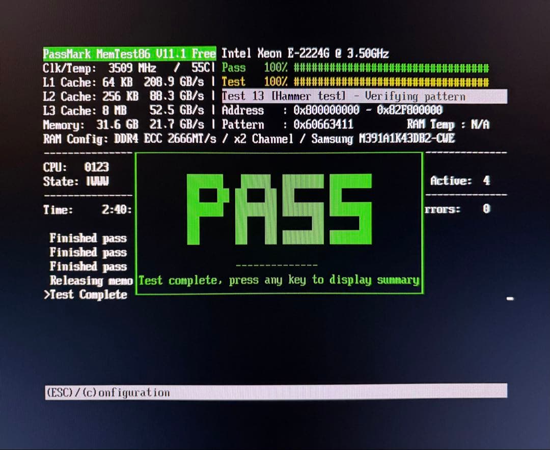 PRIMERGY純正 PYBME08UG2 3200 ECC 8GBx2枚