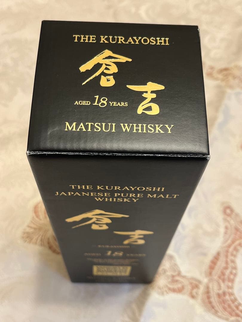 マツイピュアモルトウイスキー 倉吉 18年　新品未使用品　超絶美品