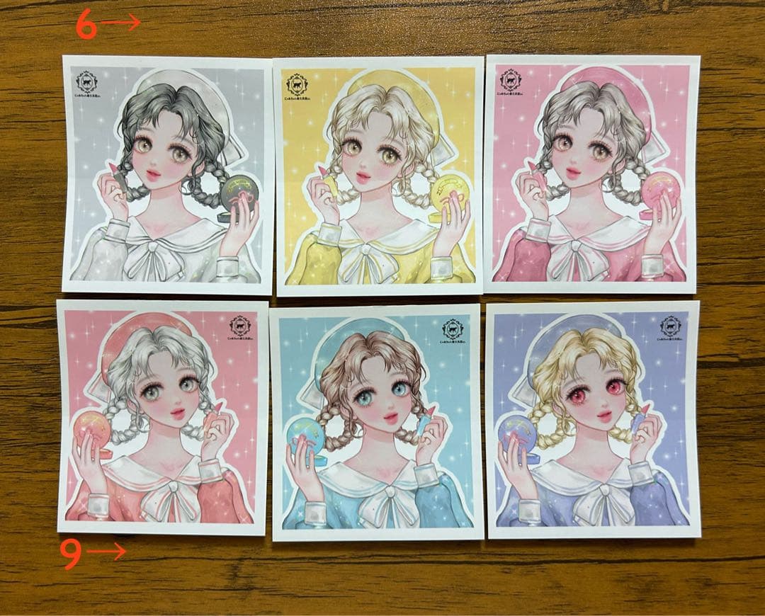 人物ステッカー　にゃあちゃんの文具屋さん　③