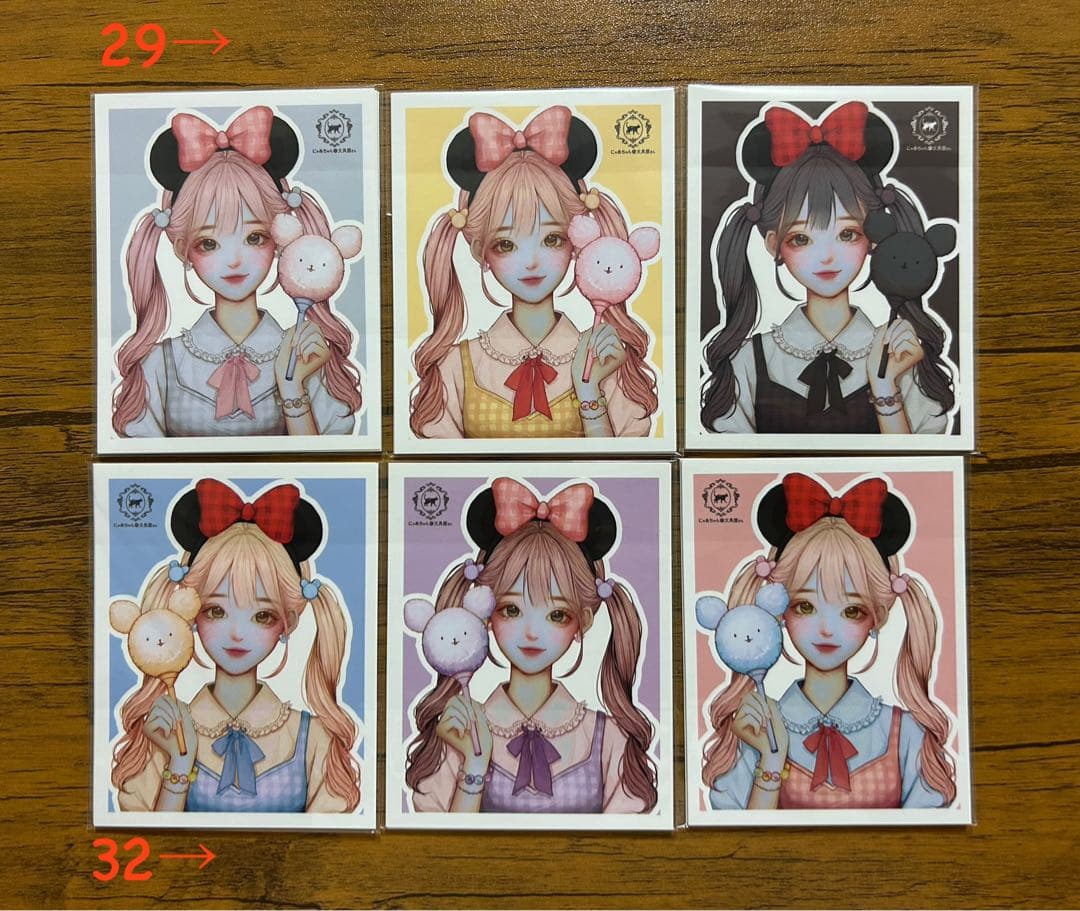 人物ステッカー　にゃあちゃんの文具屋さん　③